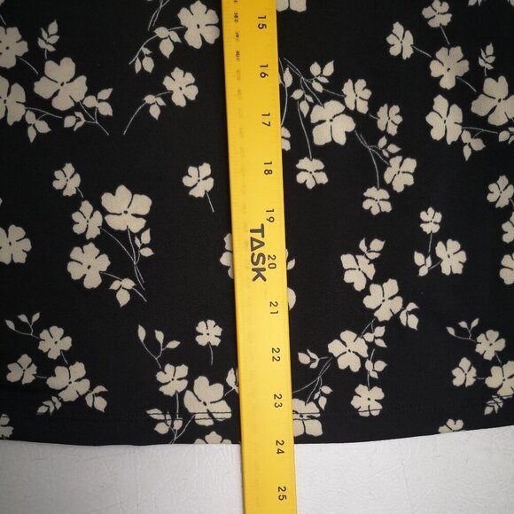 NWT Jules & Leopold Ladies Size Medium Black & Cream Flower Pattern Blouse - Picture 10 of 10